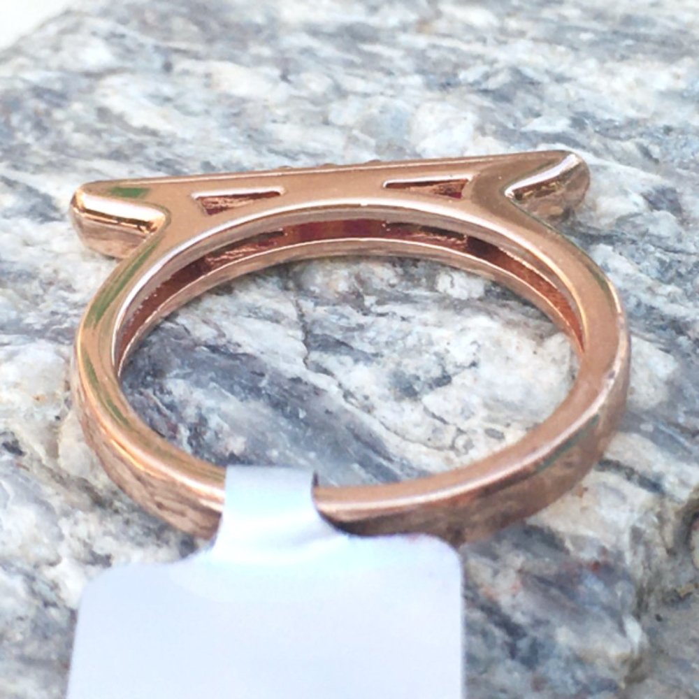 Natural Ruby Ring Rose Gold Vermeil Bridge Design Limited Edition Thailand Gems - Picture 8 of 15